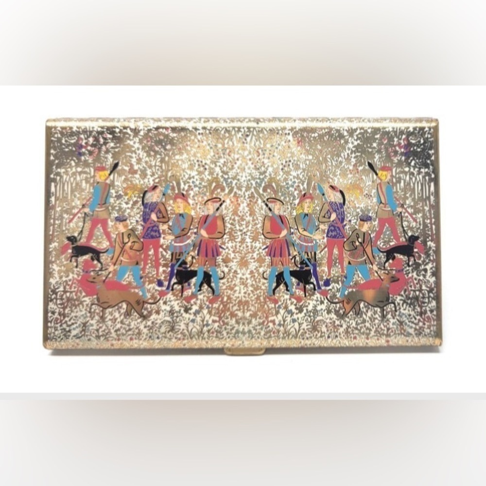 Vintage 1950s Volupte Compact Purse Cigarette case